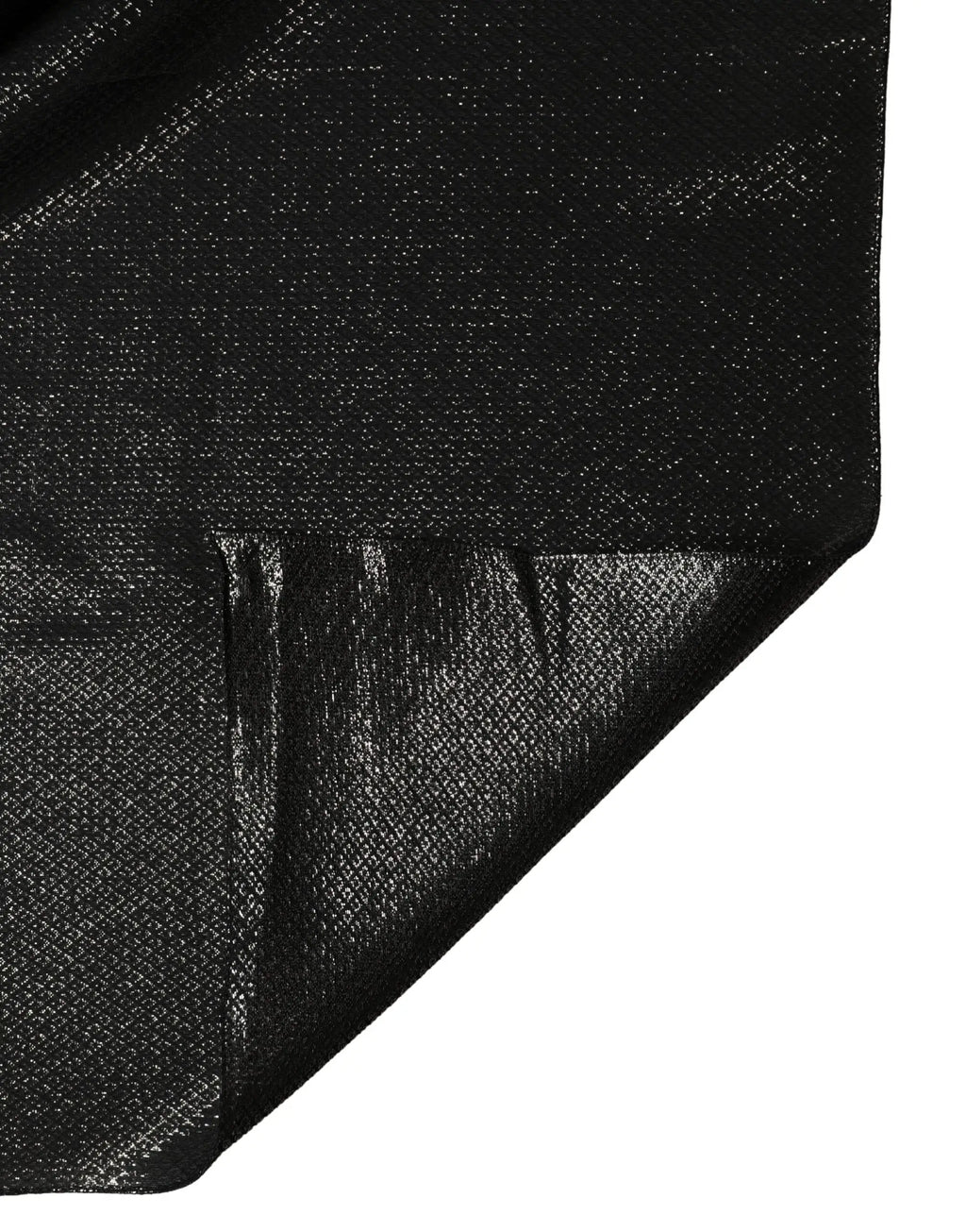 Étole foulard carré en soie noire dolce & gabbana avec tissu texturé et finition subtilement brillante 122cm x 120cm