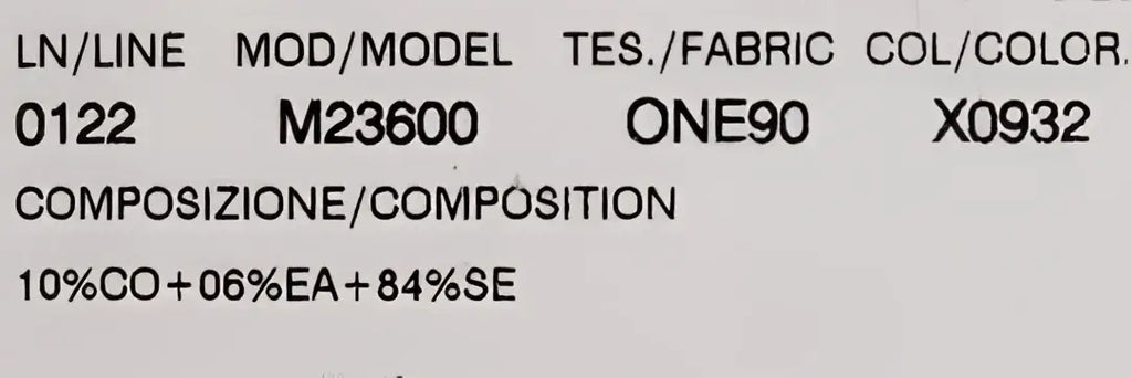 Étiquette arrière du soutien-gorge dolce & gabbana noir en soie avec dentelle blanche et tissu stretch 10 % coton