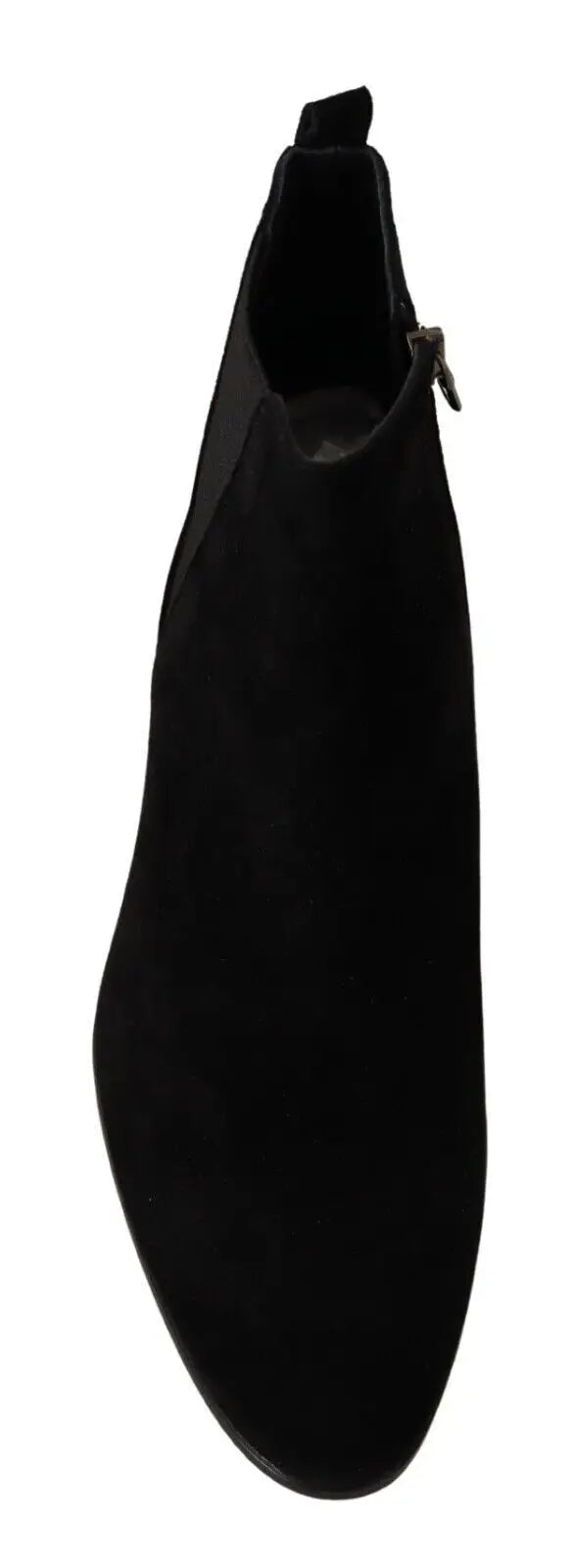 Dolce & gabbana bottes chelsea homme en cuir daim noir avec fermeture éclair intérieure
