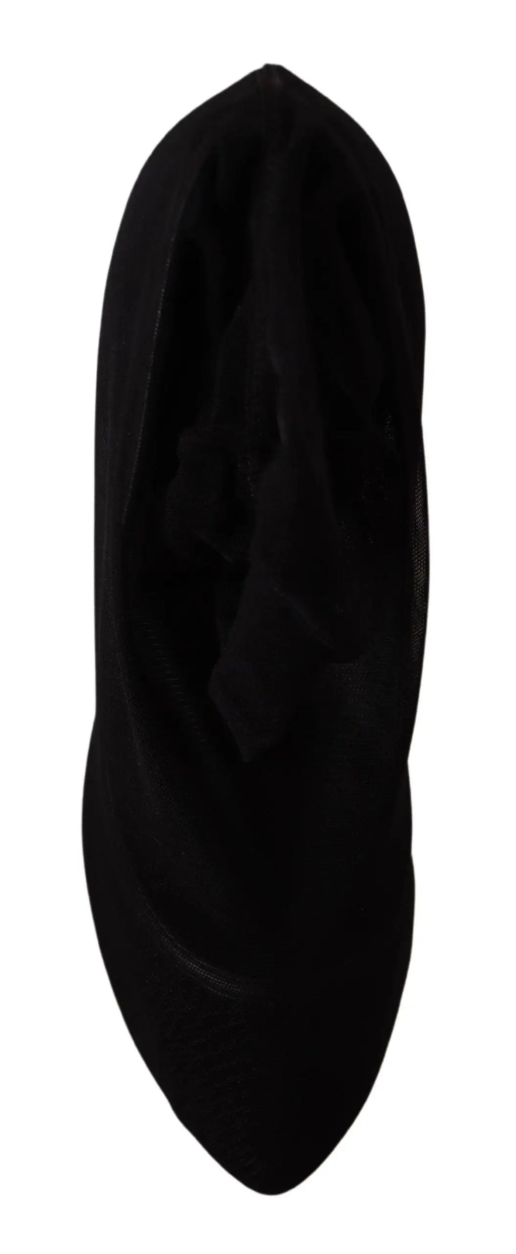 Dolce & gabbana chaussures pumps en daim noir à talon haut pointe fine design minimaliste