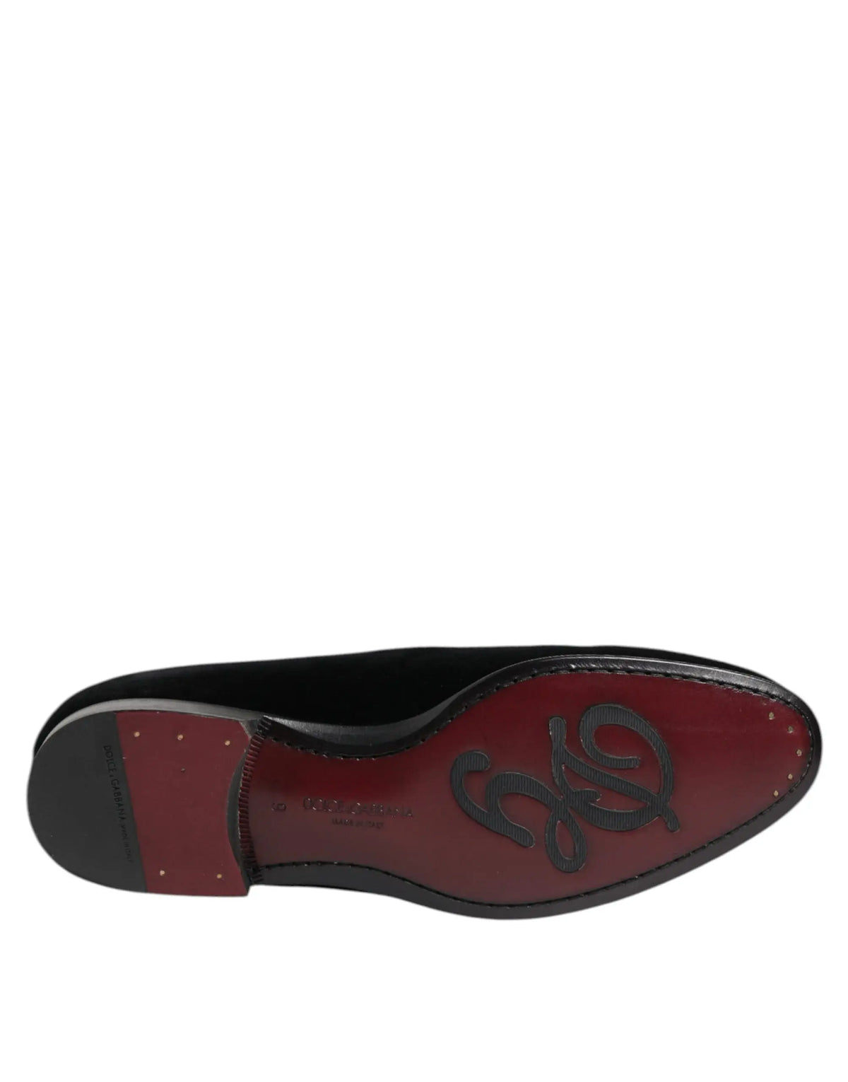 Dolce & gabbana chaussures habillées homme noir cuir verni avec semelle rouge embossée logo