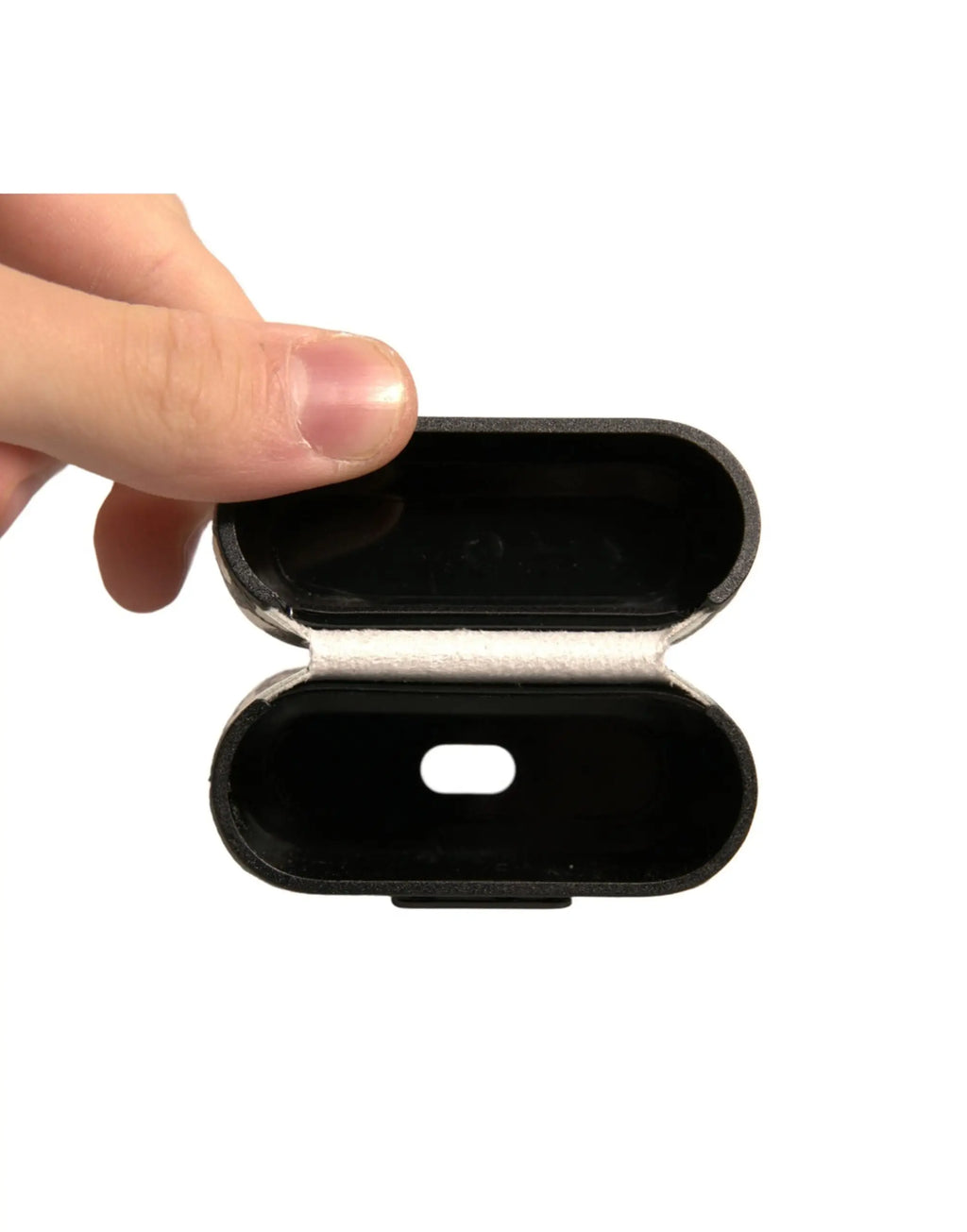 Dolce & gabbana boîtier airpods pro en cuir noir embossé logo blanc avec motif griffonné