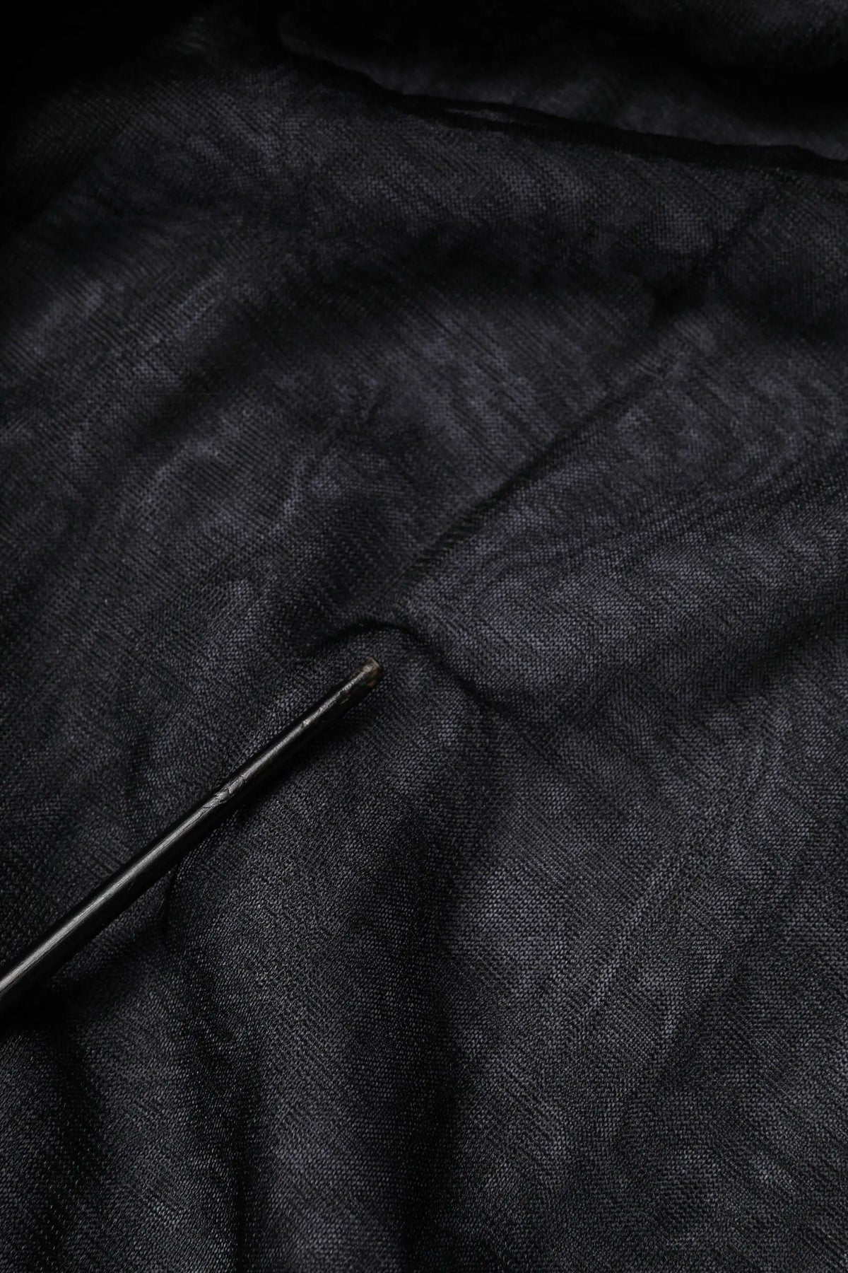 Pullover en maille dolce & gabbana noir avec motif tissé subtil en tissu texturé noir