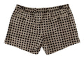 Beige shorts with black polka dots and button closures dolce gabbana black white polka dots cotton linen shorts