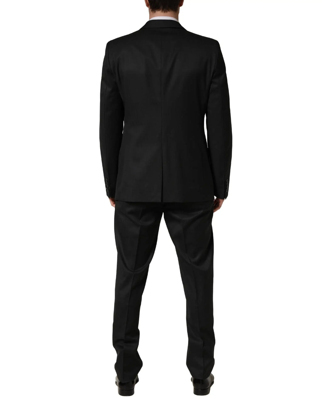 Dolce & Gabbana costume formel noir en laine deux boutons deux pièces au design élégant et ajusté
