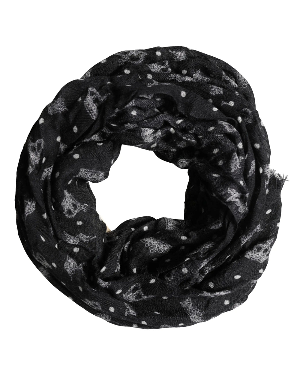 Écharpe dolce & gabbana en laine noire avec imprimé couronne et motif musical blanc léger 180 cm x 65 cm