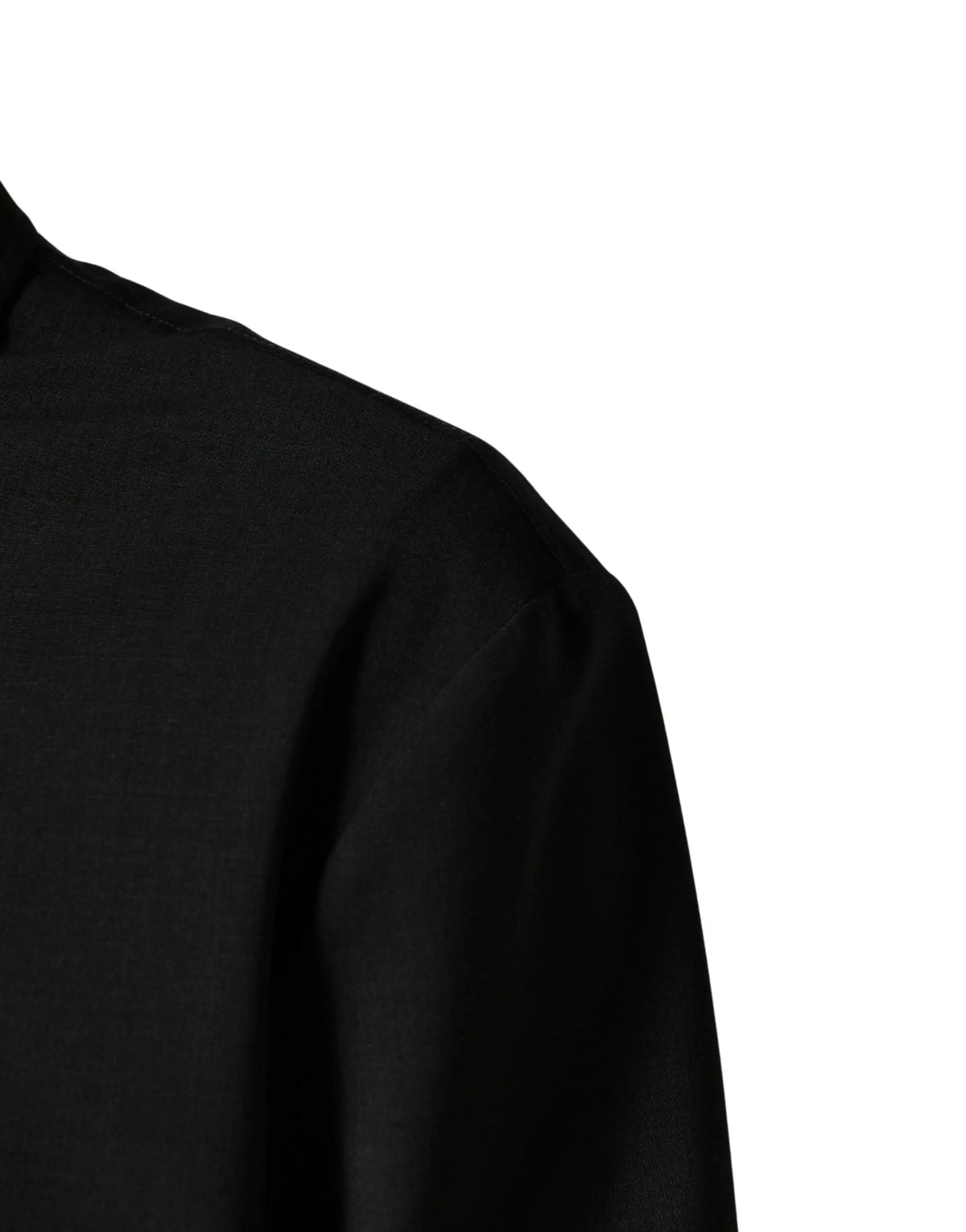 Dolce & gabbana bomber homme noir en laine avec logo et fermeture éclair intégrale en tissu mat lisse manches longues