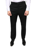 Pantalon de costume homme dolce & gabbana noir en laine coupe skinny avec plis subtils à la taille
