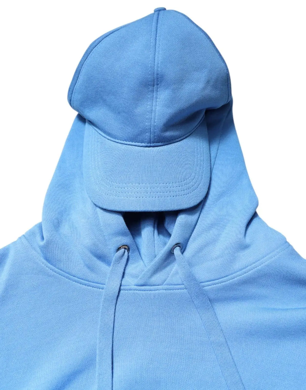 Sweatshirt à capuche bleu clair en coton dolce & gabbana pour homme avec casquette intégrée au capuchon taille unique