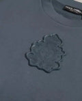 T-shirt dolce & gabbana gris foncé avec emblème lion embossé en coton pour homme style pullover