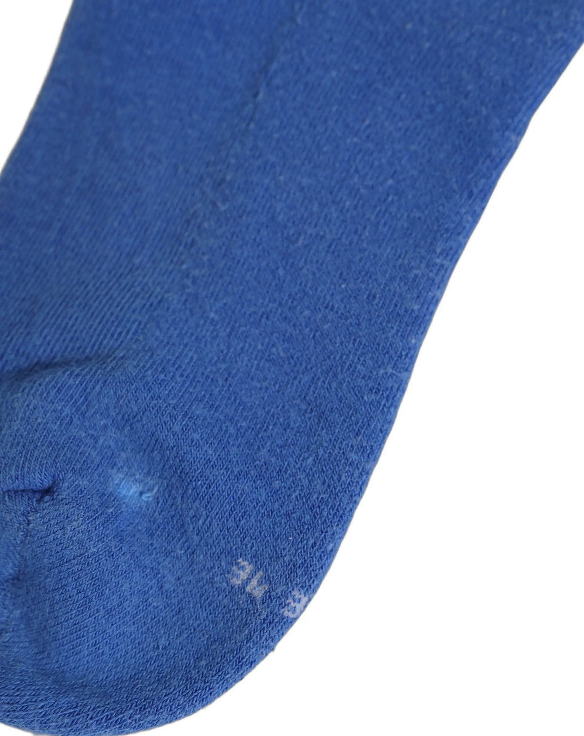 Dolce & gabbana chaussettes mi-mollet bleu en coton côtelé avec texture douce et marquages de taille blancs subtils