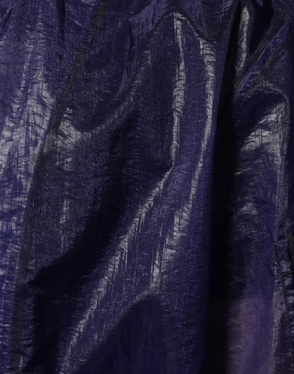 Veste bomber dolce & gabbana en coton bleu stretch avec tissu violet profond brillant et surface texturée froissée