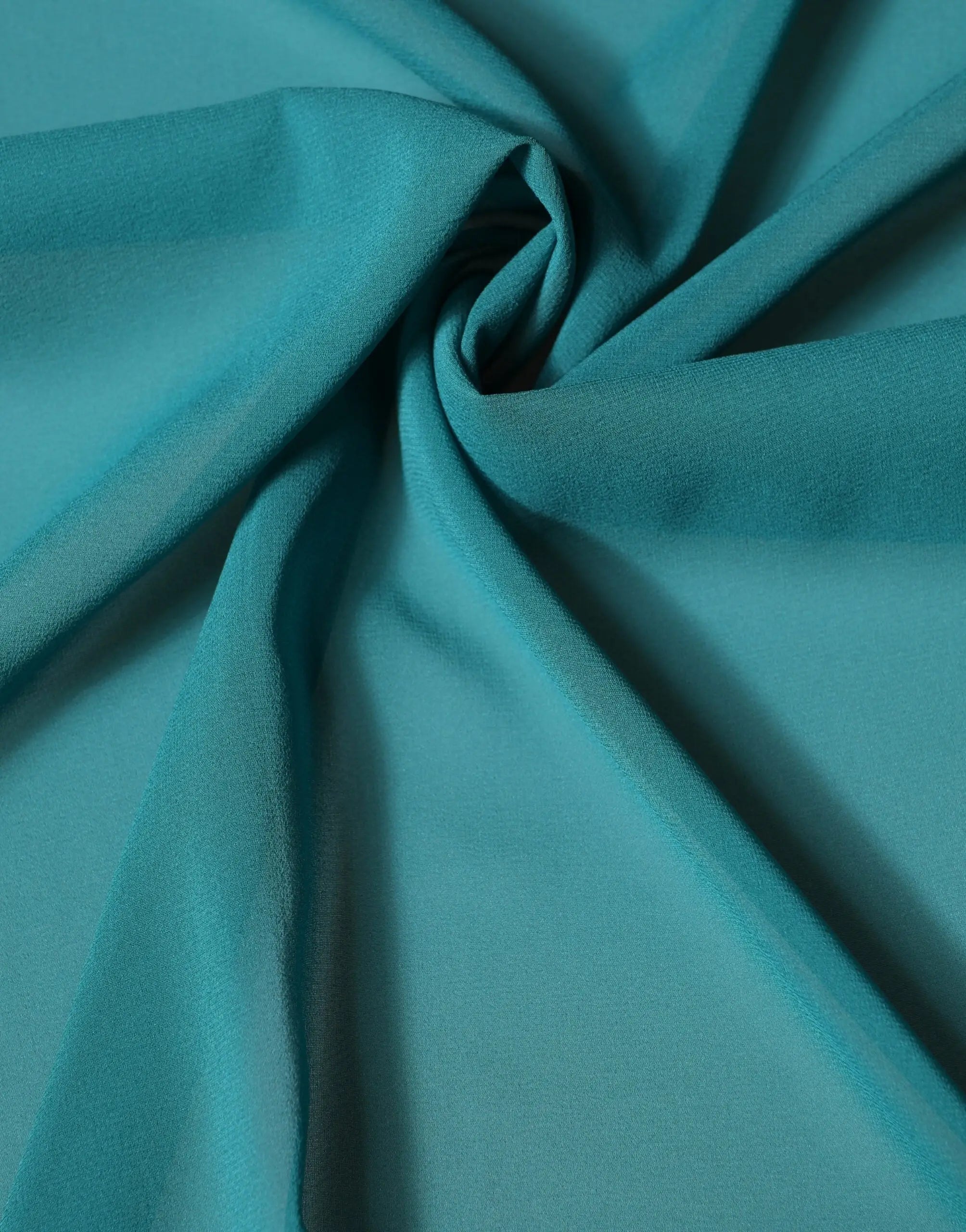 Dolce & gabbana foulard en soie bleu vert avec finition lisse et plis doux 200cm x 64cm