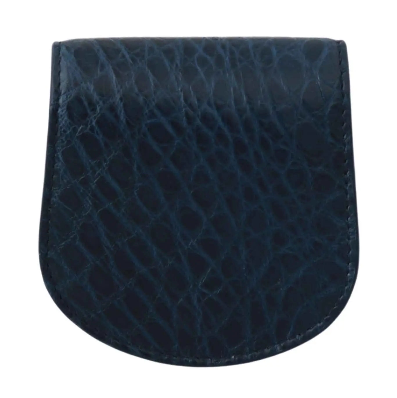 Pochette à monnaie bleu foncé en cuir à motif crocodile dolce & gabbana pour étui à préservatif en peau exotique