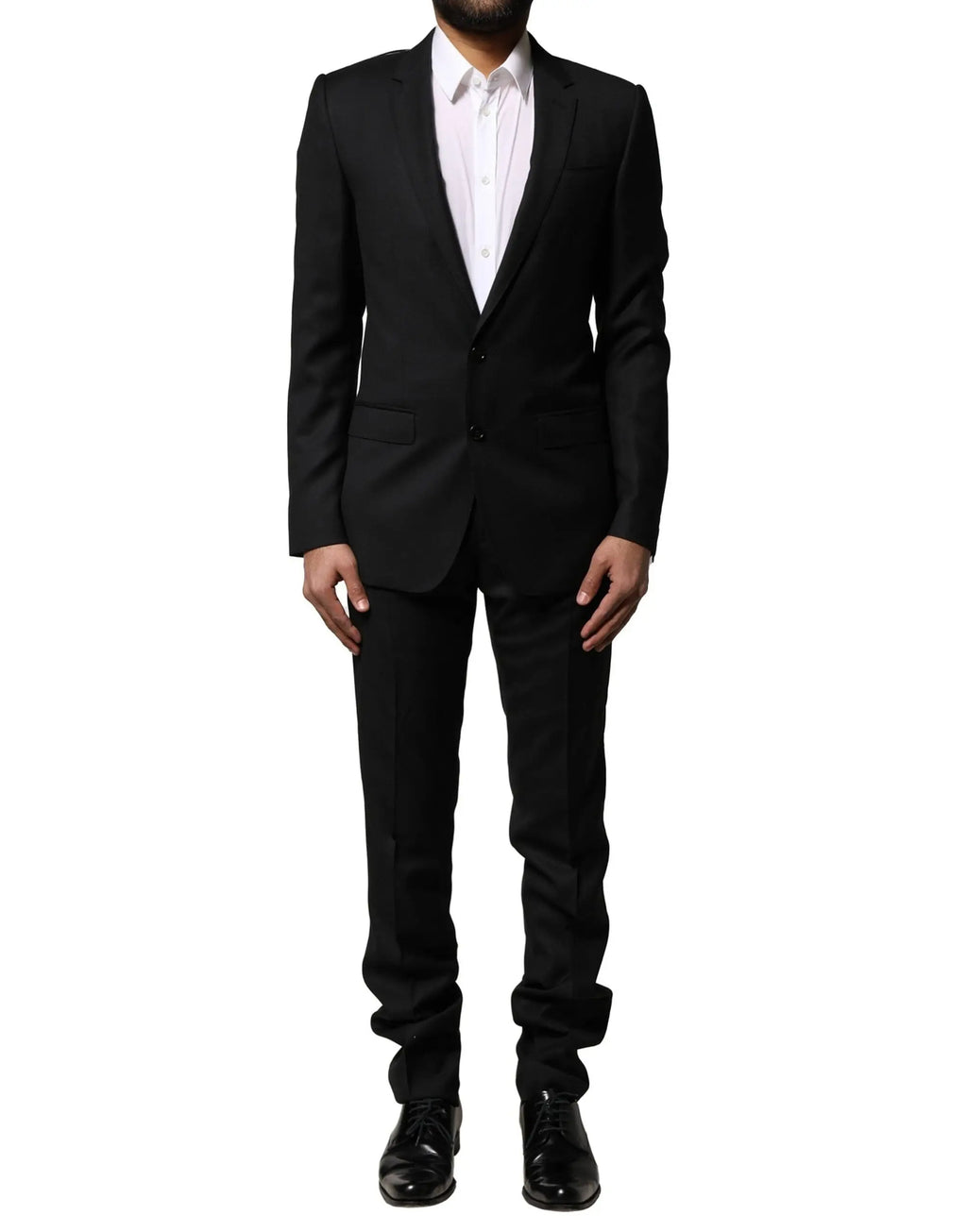 Tailleur noir dolce & gabbana blue martini en laine avec coupe moderne et pantalon assorti pour occasions formelles