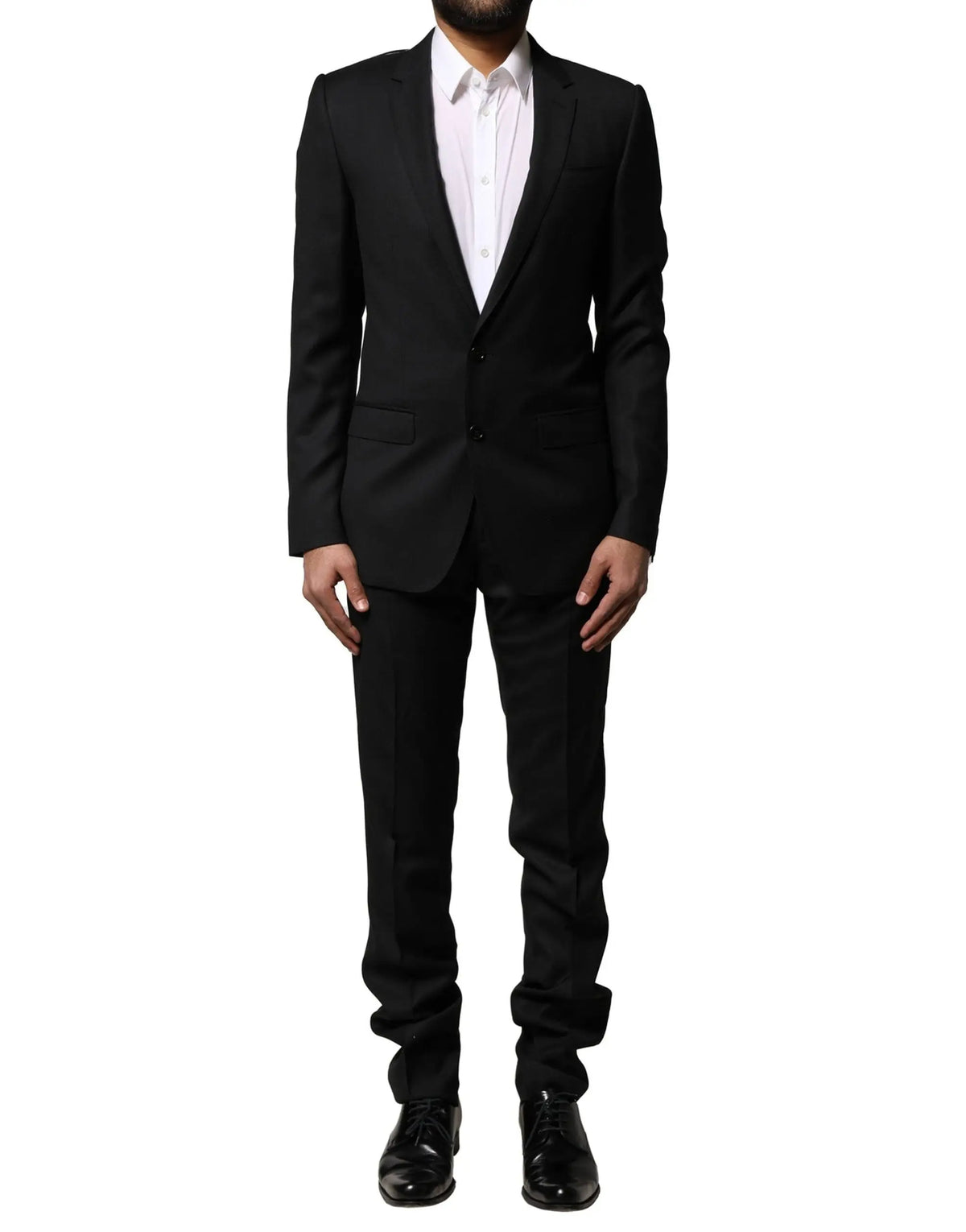 Tailleur noir dolce & gabbana blue martini en laine avec coupe moderne et pantalon assorti pour occasions formelles