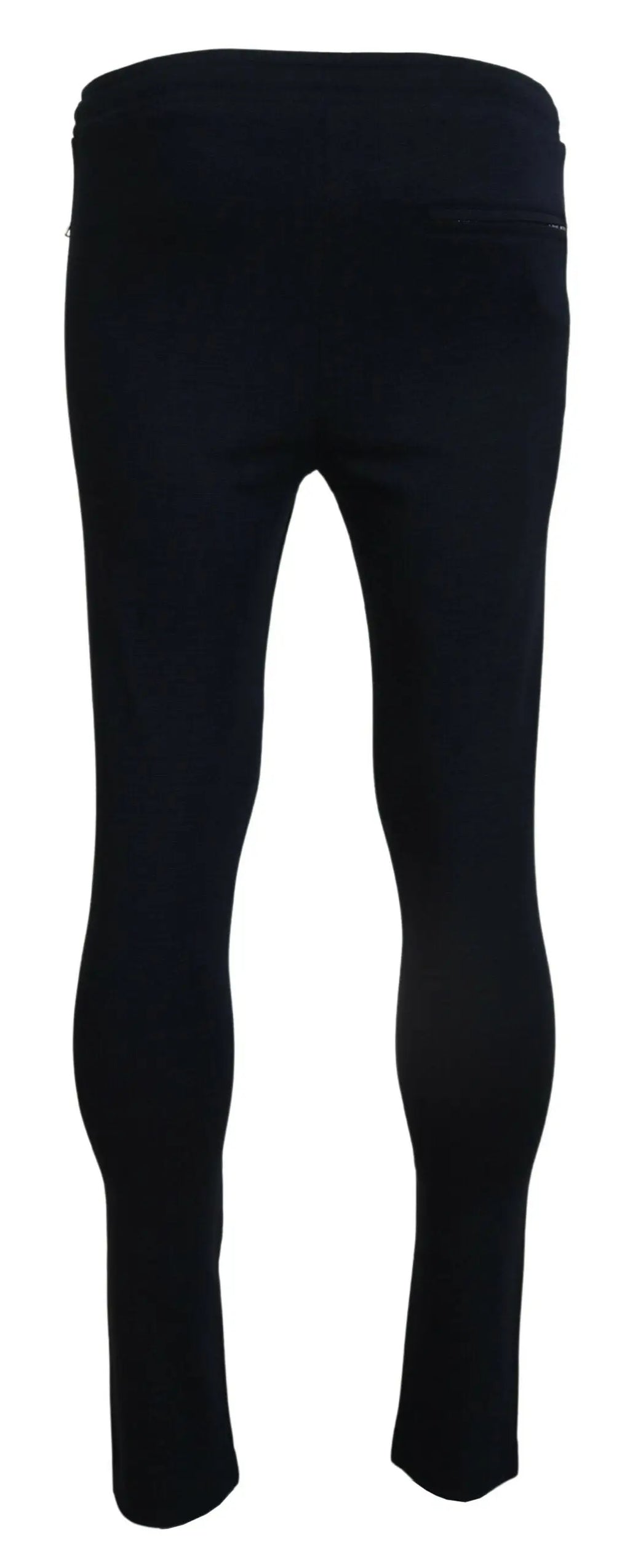 Jean slim noir en tissu extensible lisse avec coutures discrètes pour homme dolce gabbana pantalon de sport coton bleu