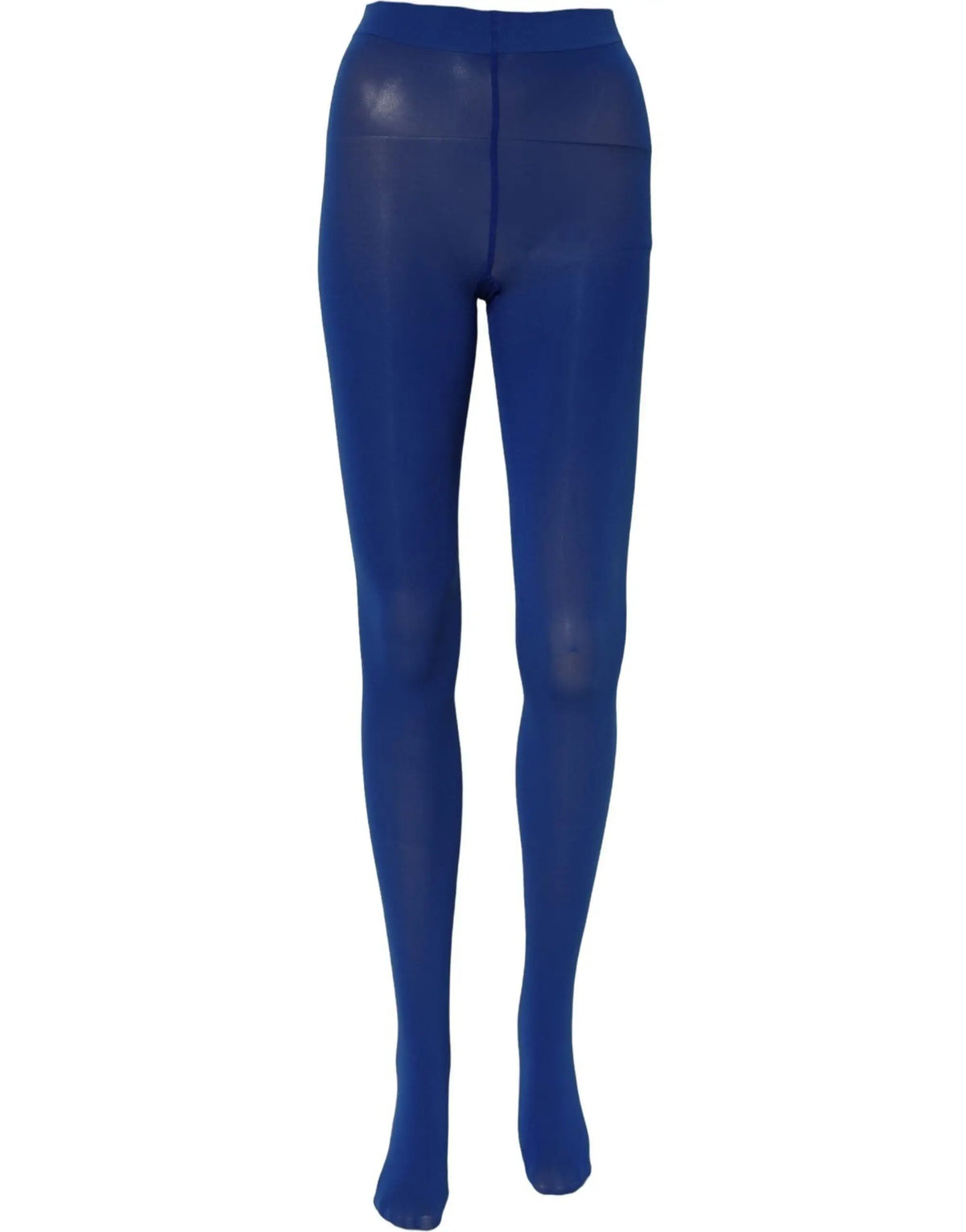 Collants opaquess royals bleus dolce & gabbana en nylon avec matière lisse et taille haute