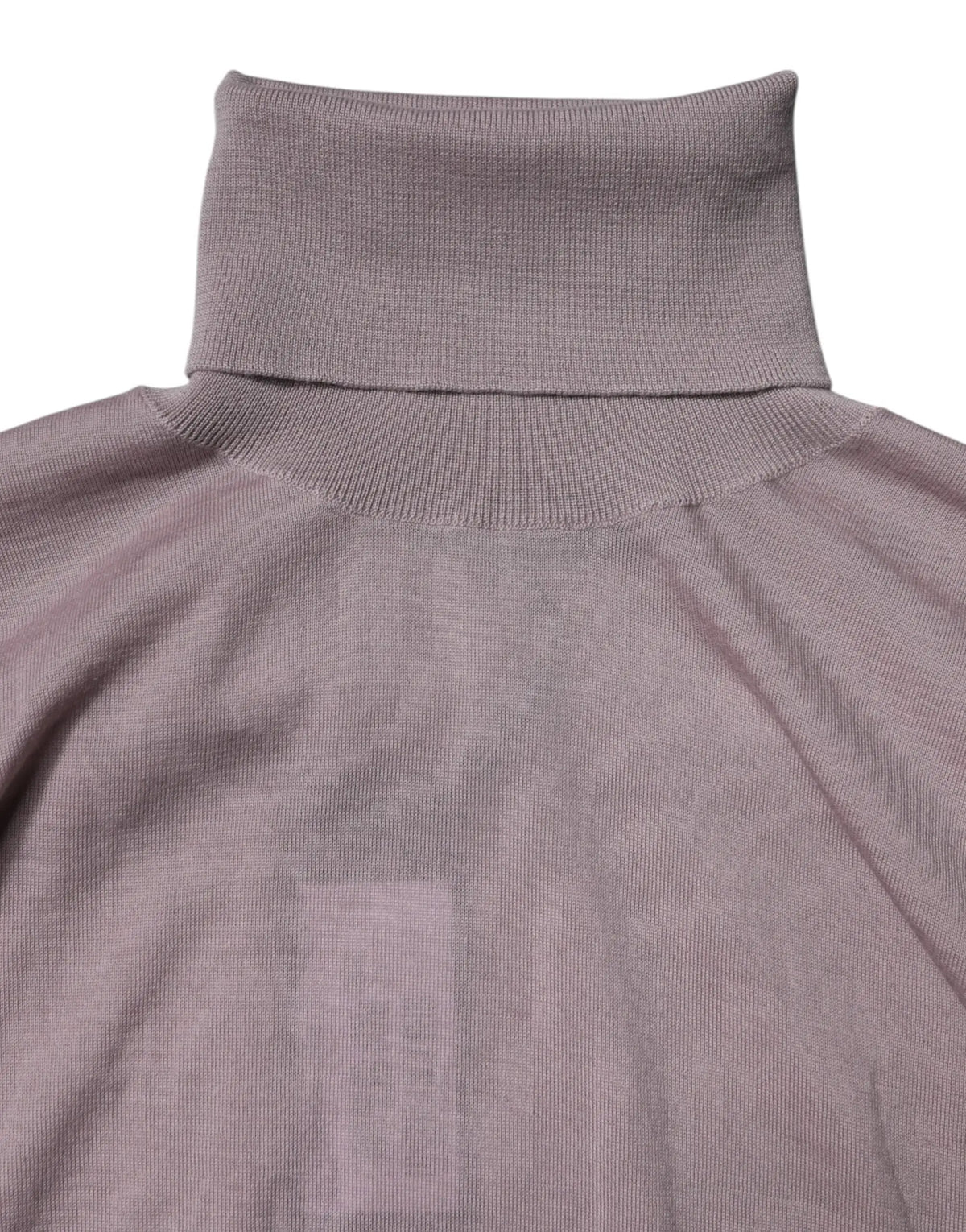 Dolce & gabbana pull en cachemire marron pour homme avec col roulé lavande doux à texture fine tricotée