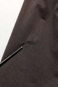 Veste bomber homme dolce & gabbana en coton marron avec fermeture éclair intégrale réparation d’un petit déchirure sur tissu noir