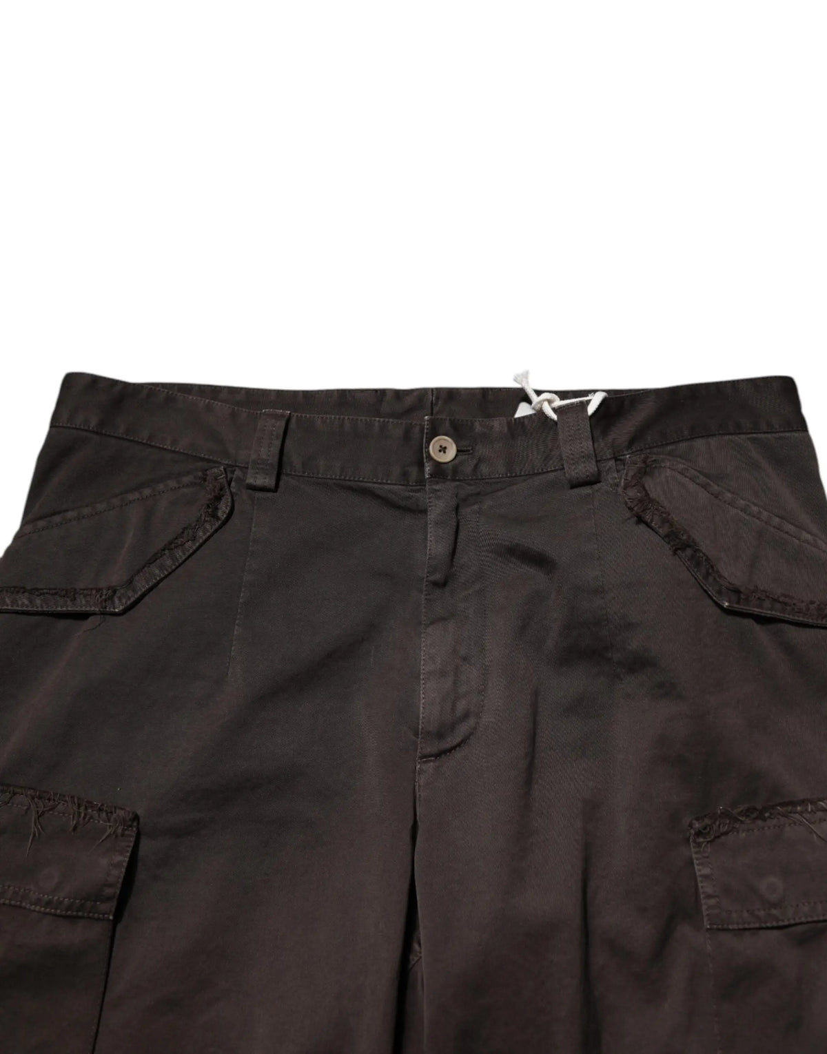 Pantalon cargo homme dolce & gabbana noir en coton stretch avec multiples poches et taille à cordon