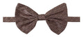 Dolce & gabbana papillon ajustable marron avec motif géométrique subtil tissé dans le tissu
