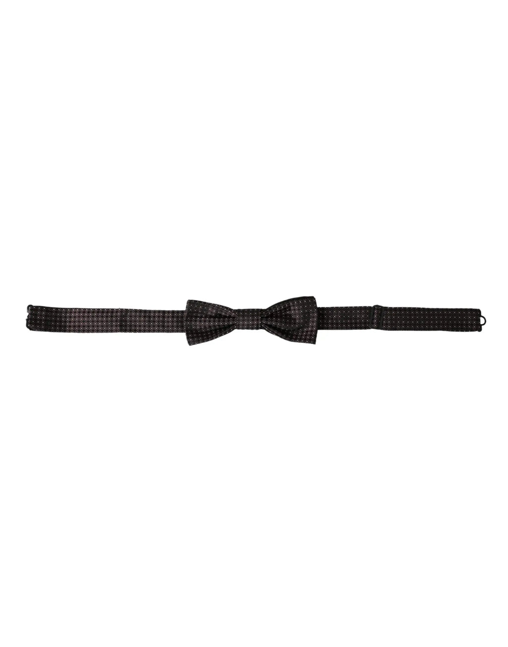 Dolce & gabbana papillon homme en soie marron avec motif à carreaux subtil et réglable au cou