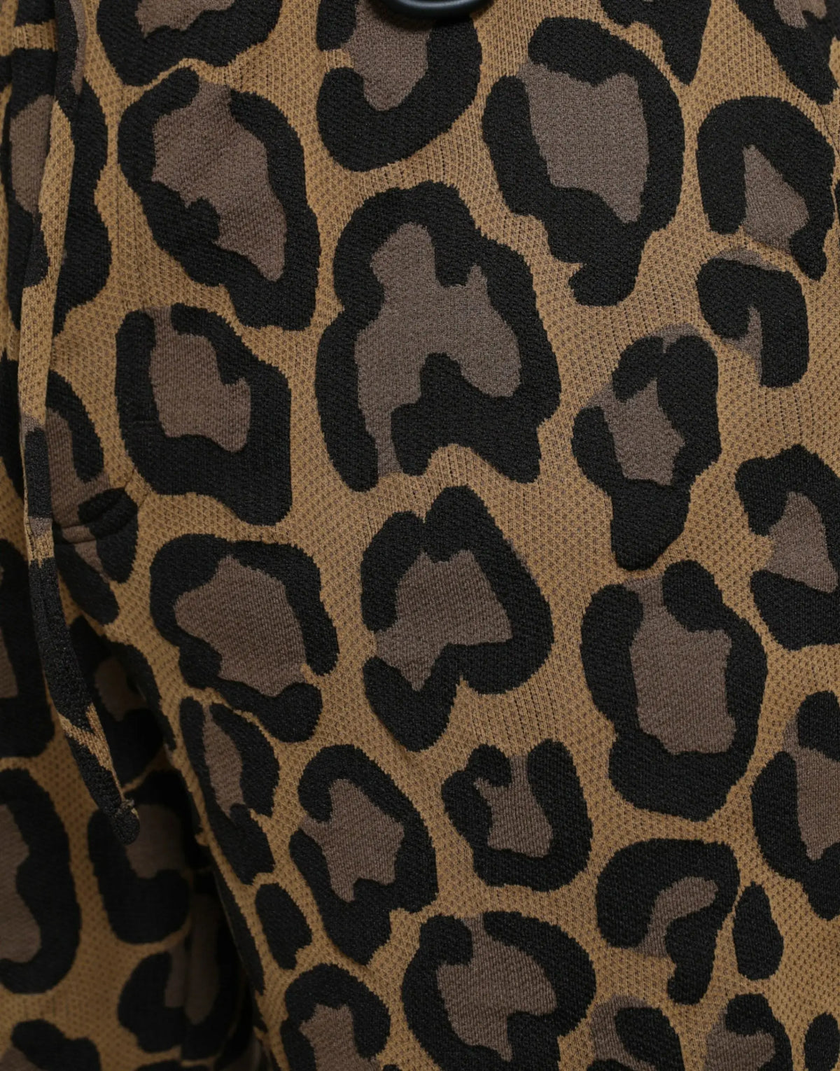 Pantalon de jogging dolce & gabbana en polyester marron avec imprimé léopard noir et marron et tissu tricoté texturé