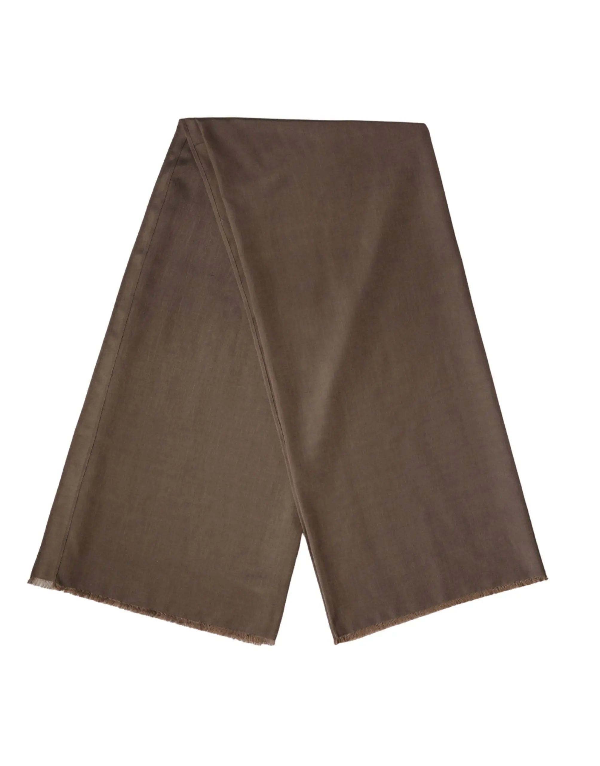 Écharpe homme dolce & gabbana en polyester marron avec surface lisse et bords finis, 185 cm par 165 cm