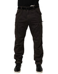 Pantalon cargo homme dolce & gabbana re editie marron en coton avec poches multiples et tissu résistant