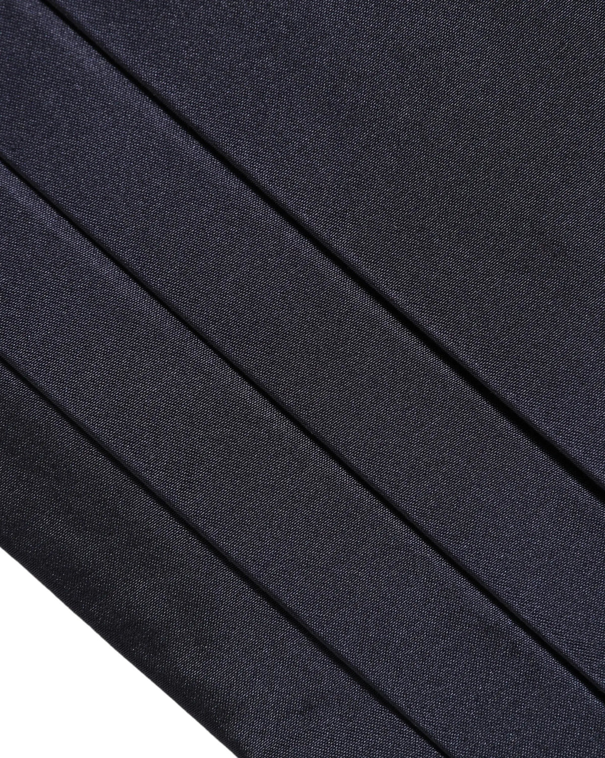 Cummerbund dolce et gabbana bleu marine en soie 100 pour cent avec tissu plissé et tissé lisse