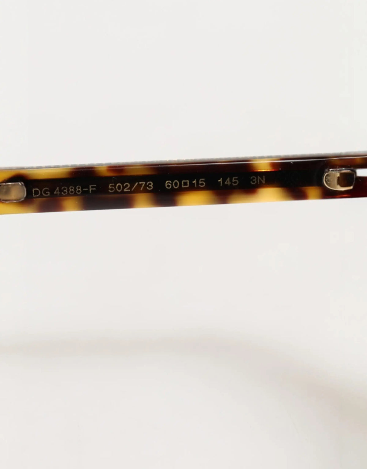 Dolce & gabbana lunettes de soleil aviateur marron foncé en acétate motif écailles avec modèle et taille gravés