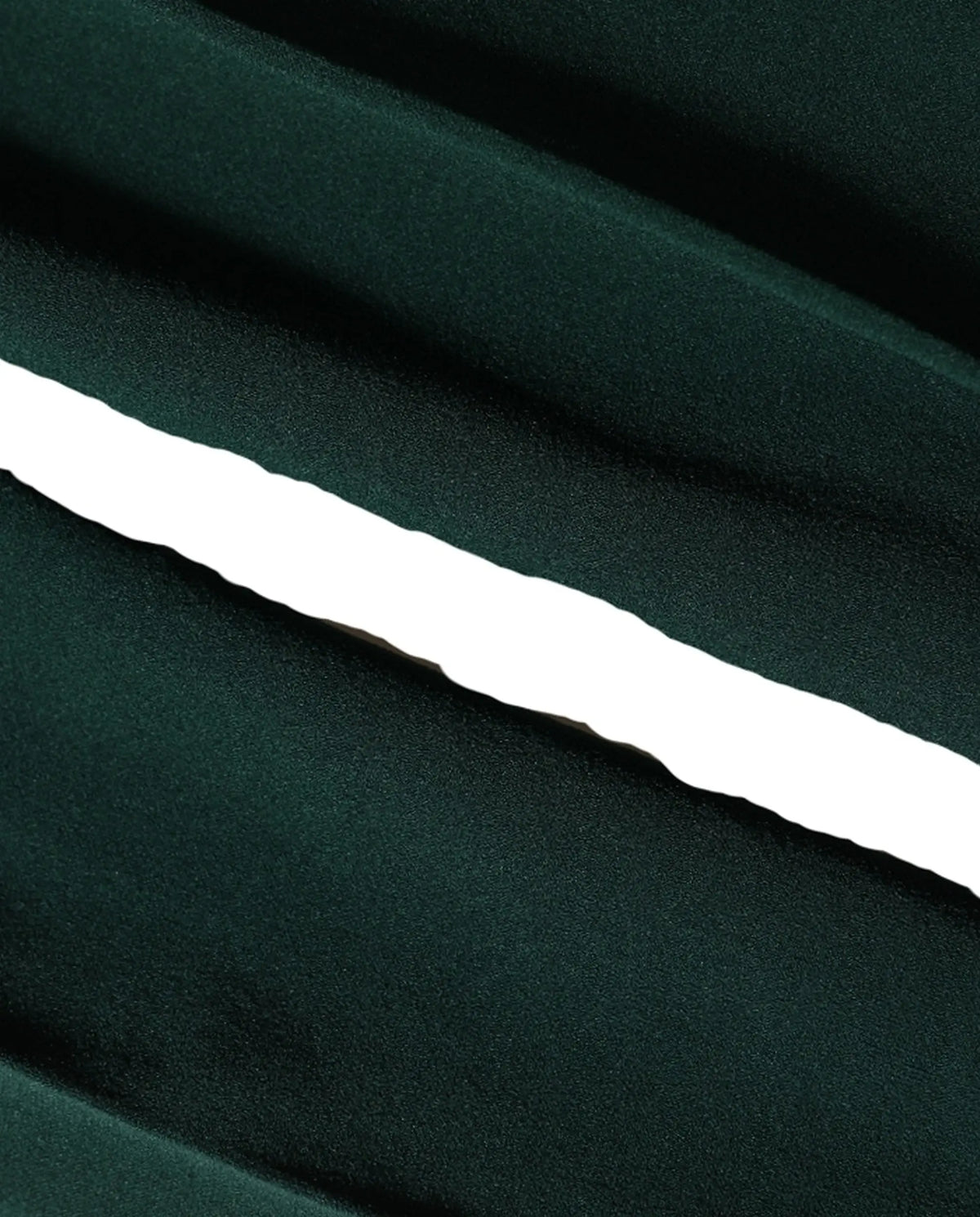Collants en nylon vert foncé dolce & gabbana avec texture satinée lisse et couture blanche diagonale visible