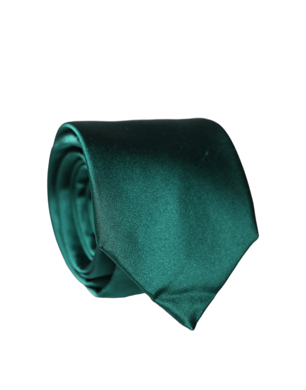 Un élégant nœud papillon en satin vert émeraude doux brillant dolce & gabbana réglable pour femme