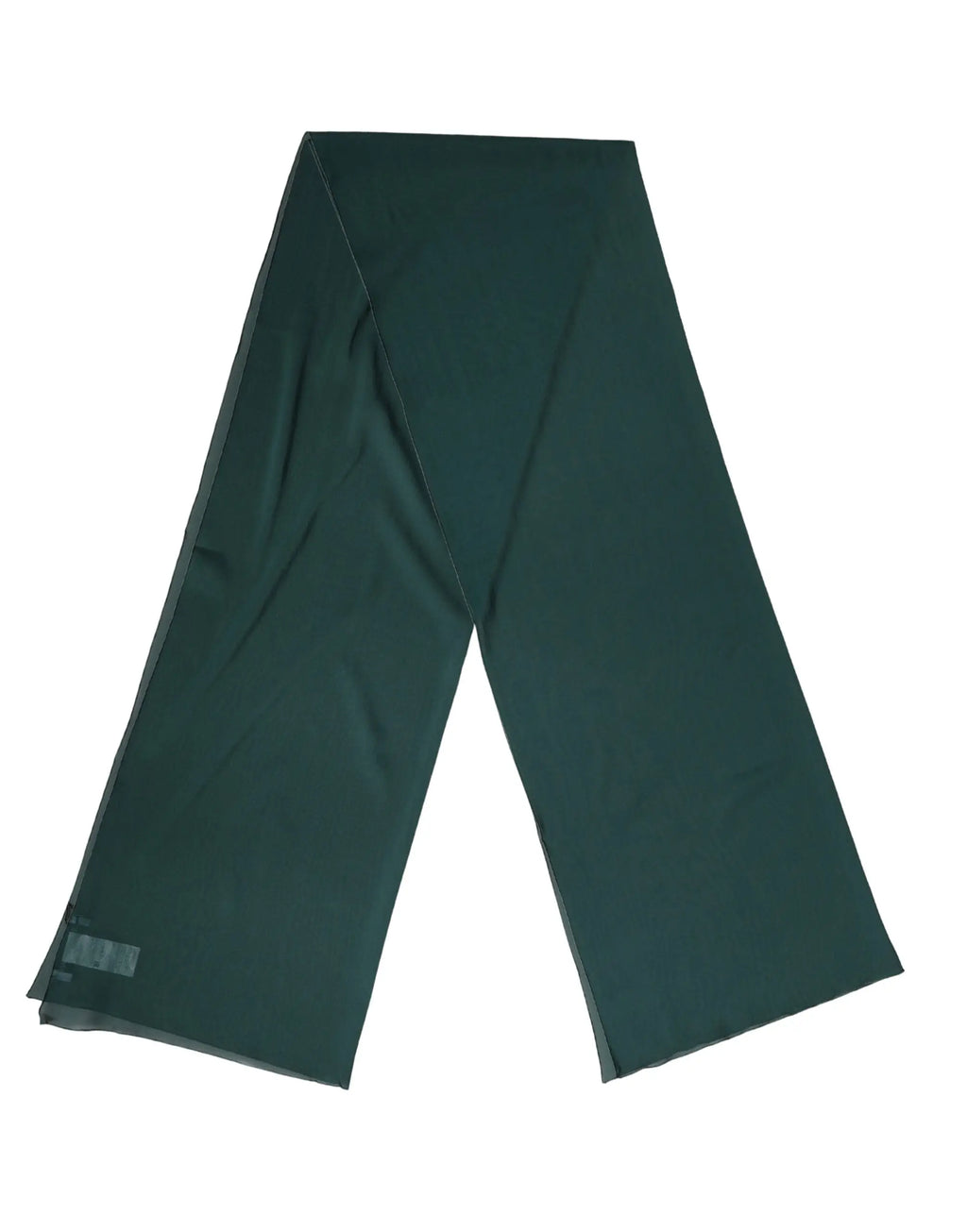 Écharpe en soie vert foncé dolce & gabbana de 200cm x 64cm avec texture lisse et léger éclat