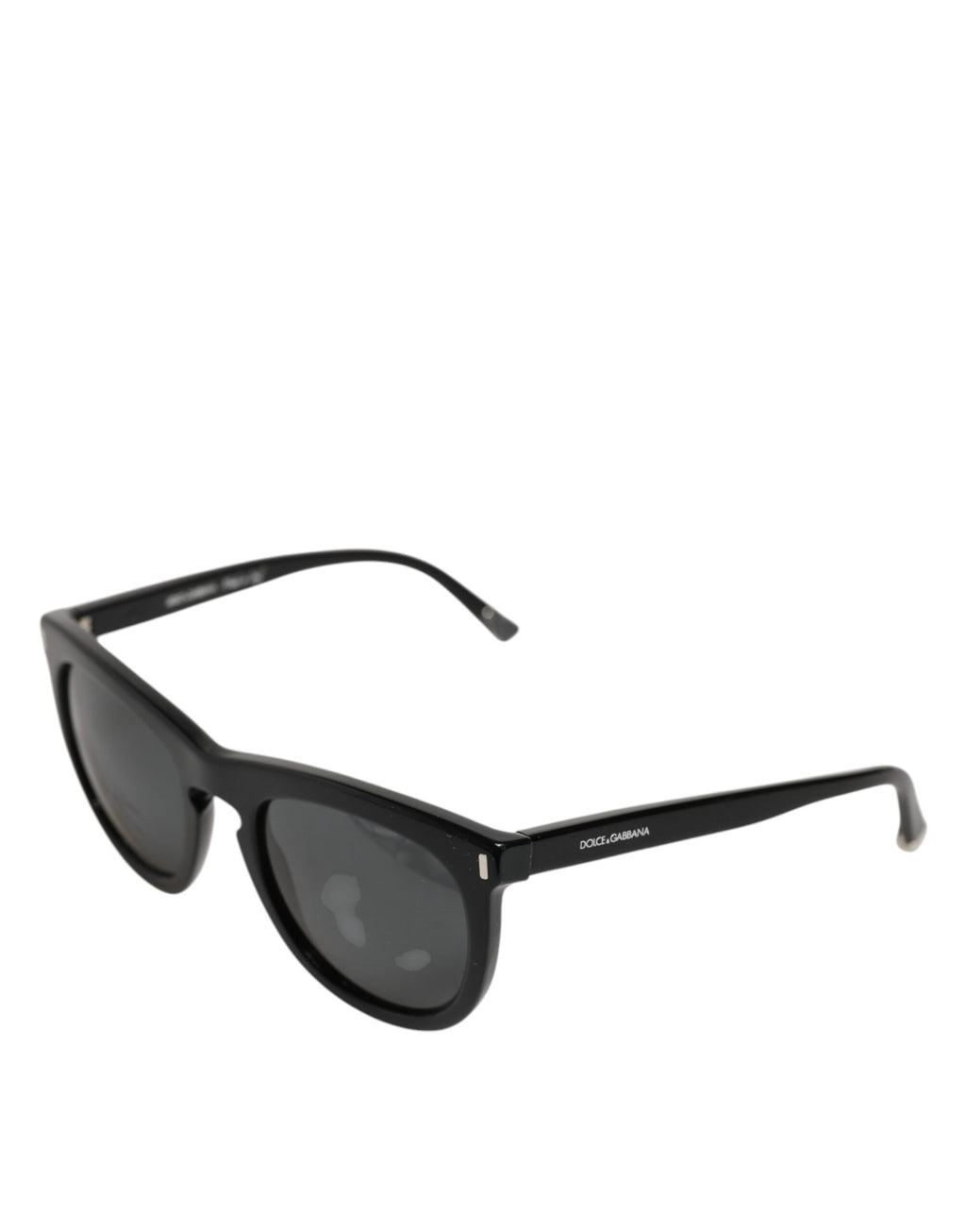 Lunettes de soleil Dolce & Gabbana DG4281, monture ronde noire, plein cadre, lunettes de soleil élégantes et modernes.