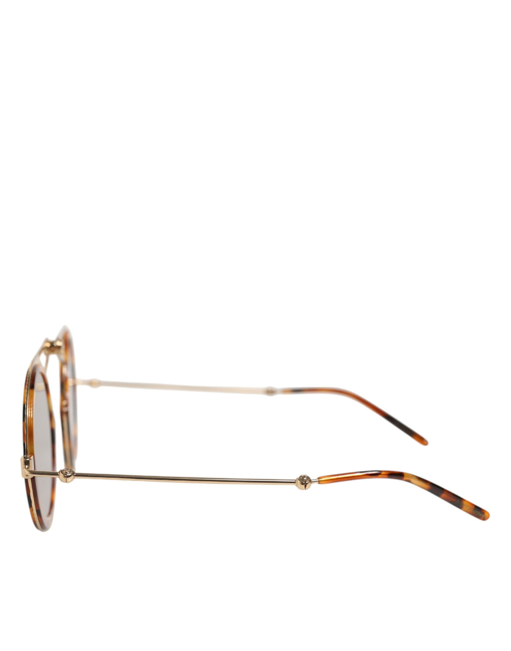 Lunettes de soleil Dolce & Gabbana Havana Doré avec cadre en acétate et design fait main, style sophistiqué et élégant.