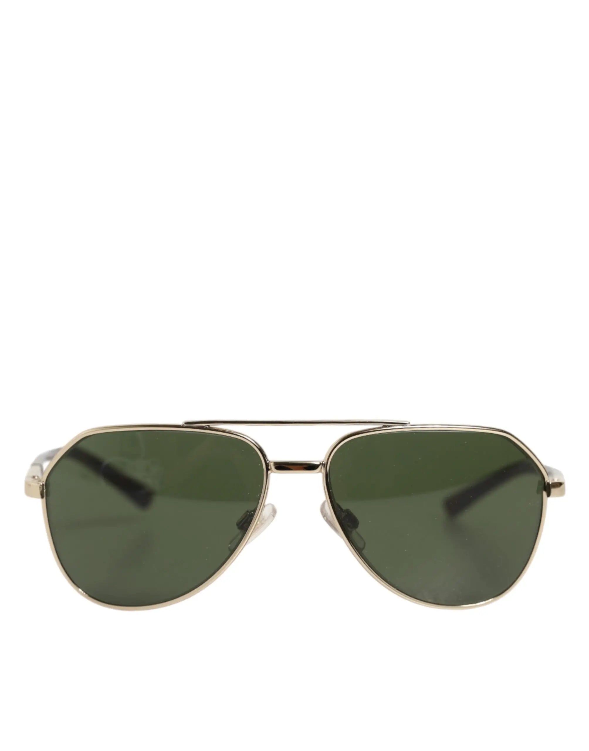Lunettes de soleil enfant dolce & gabbana dg2125 aviator avec monture argentée et verres verts foncés