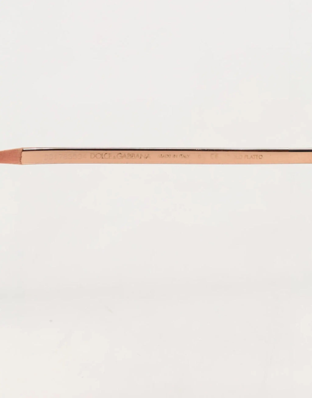 Temple en métal rose gold des lunettes rondes dolce & gabbana dg2215k pour un style élégant