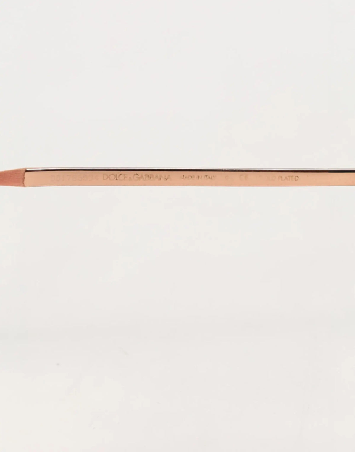 Temple en métal rose gold des lunettes rondes dolce & gabbana dg2215k pour un style élégant
