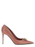 Escarpins à talons hauts en cuir de veau multicolore Dolce & Gabbana, design élégant et sophistiqué.