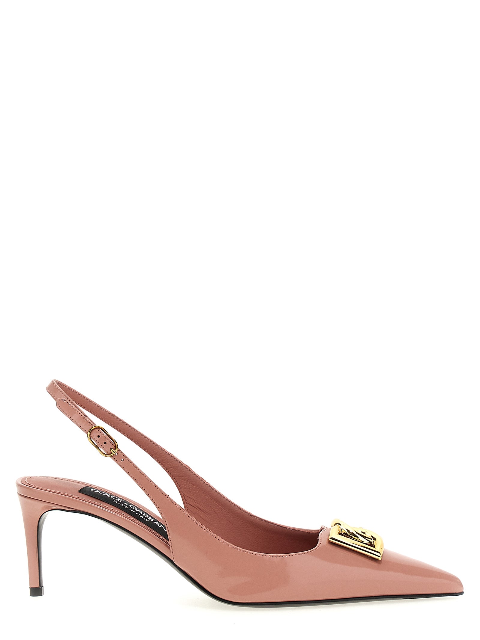 Escarpins Dolce & Gabbana en cuir de veau multicolore avec talon moyen, élégants et sophistiqués pour femmes.