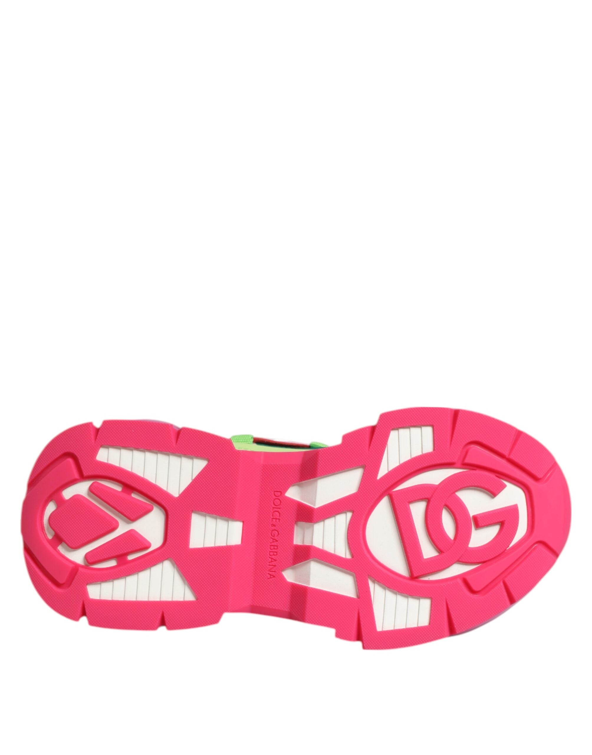 Chaussures sneakers basses Dolce & Gabbana Airmaster en cuir multicolore, détails colorés et design élégant.