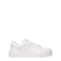 Chaussures basses en cuir blanc de Dolce & Gabbana, baskets décontractées pour homme ou femme, avec design élégant et moderne