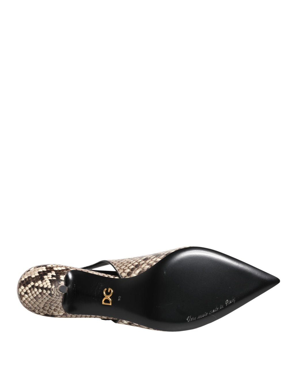 Chaussures à talons Dolce & Gabbana en cuir multicolore, escarpins en slingback élégants avec design coloré et sophistiqué.