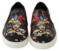 Chaussures loafers en cuir Dolce & Gabbana avec imprimé léopard, style élégant et tendance pour homme ou femme.