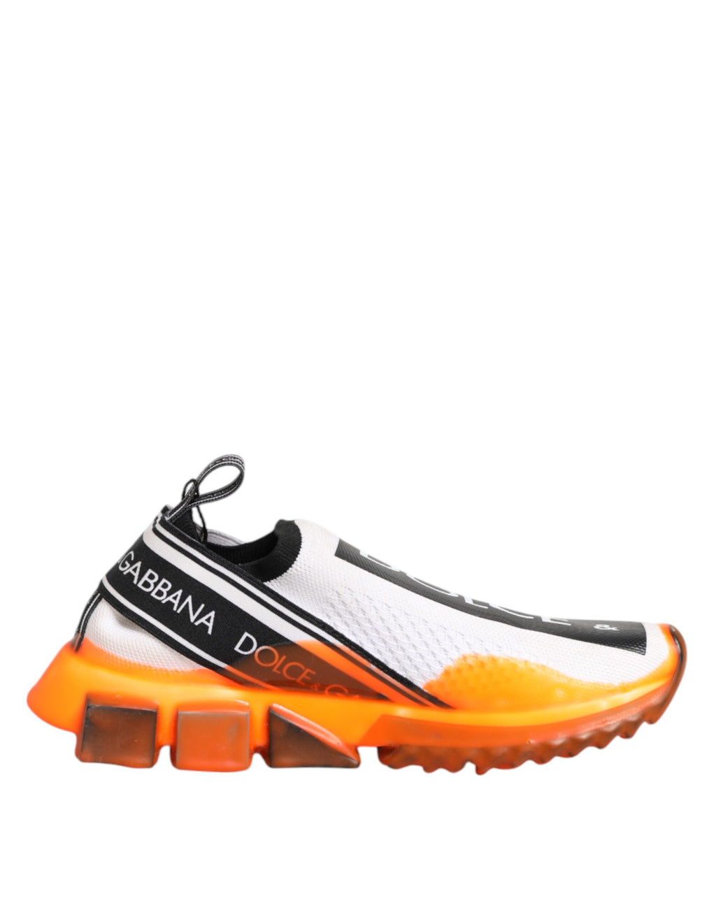 Chaussures sneakers basses blanches Dolce & Gabbana Sorrento Slip On, style décontracté et design élégant.