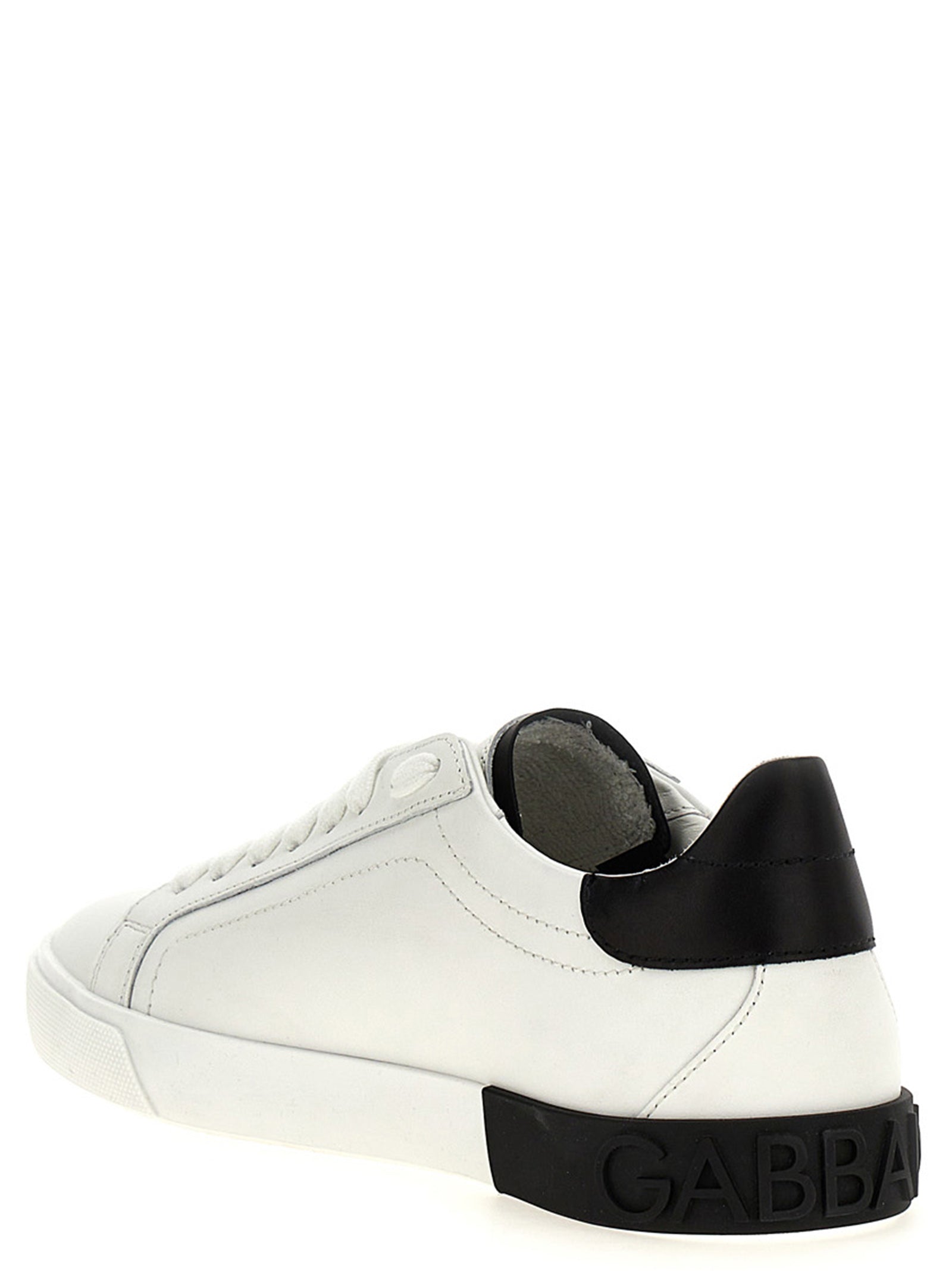 Chaussures sneakers basses multicolores en cuir de veau de Dolce & Gabbana, style décontracté et élégant.