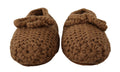 Chaussures ballerines Dolce & Gabbana en laine marron, chaussons slip-on confortables et élégants pour femmes