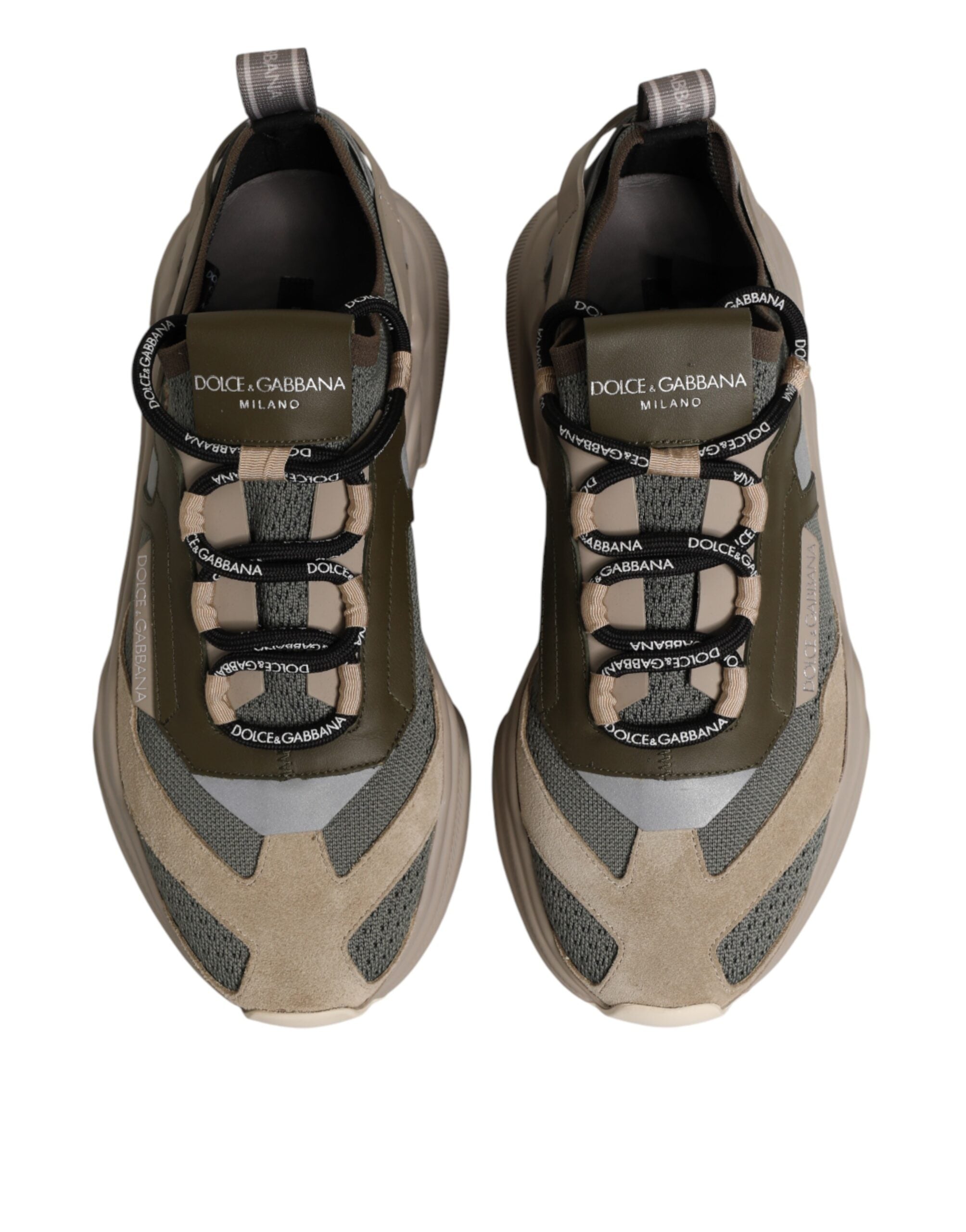 Chaussures basses multicolores Dolce & Gabbana Daymaster, sneakers tendance en toile avec détails colorés.